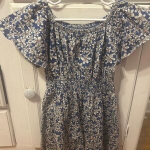 GAP Blue Floral Kids Casual Dress